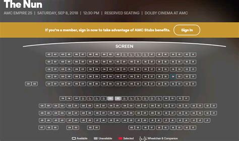 Amc Theater Seating Chart