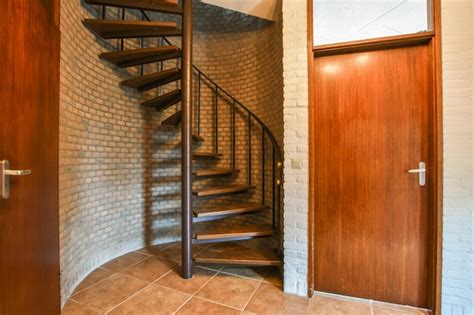 Premium Photo | Spiral staircase in modern house
