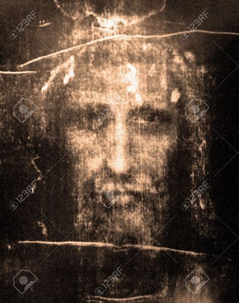 Face Of Jesus From Shroud Of Turin Stock Photo, Picture And ... Lord And Savior, God Jesus ...