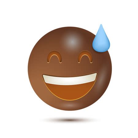 Vector of Phew emoji, grinning face with - ID:192342437 - Royalty Free ...