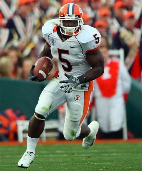 Rashard Mendenhall # 5 Illinois Fighting Illini | Fighting illini football, Illinois fighting ...