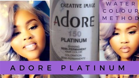 ADORE PLATINUM HAIR COLOUR | DIY | ADORE PLATINUM | ION SMOKEY AMETHYST - YouTube