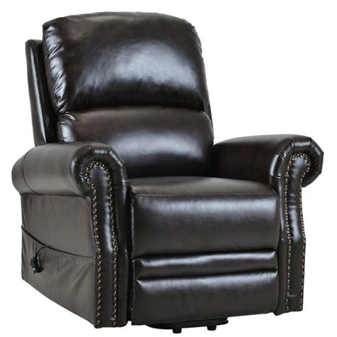 SEGMART Lift Chair Recliner with Remote Control, Dark Brown PU Leather ...