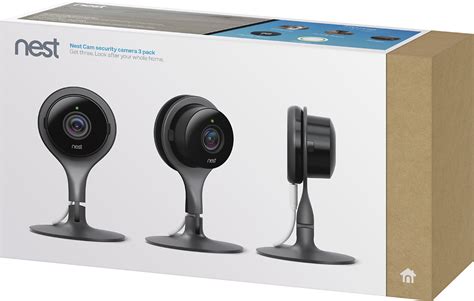 Google - Nest Cam Indoor Security Cameras (3-Pack) - Black - RTBShopper.com