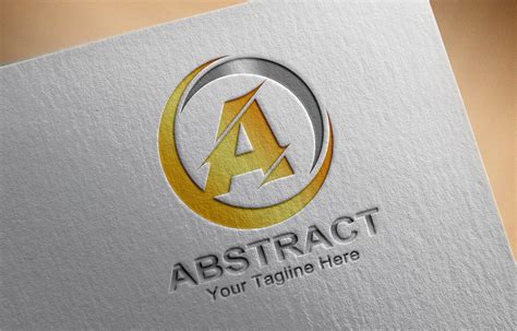 Abstract Letter A Logo Design Free PSD – GraphicsFamily