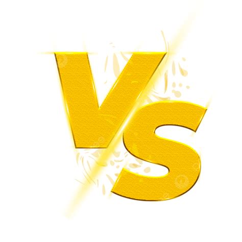 Vs Transparent Hd Transparent, Golden Vs Transparent Background, Gaming ...