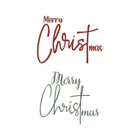 Merry Christmas Word Art SVG Vector Designs - Apex