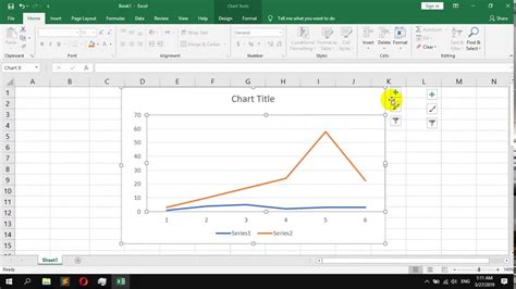 How to create a 2D Line Chart in Microsoft Excel - YouTube