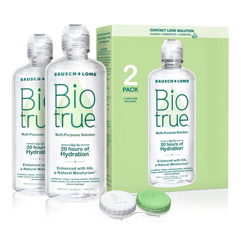 Contact Lens Solution by Biotrue, Multi-Purpose Solution for Soft Contact Lenses, 10 Fl Oz (Pack ...