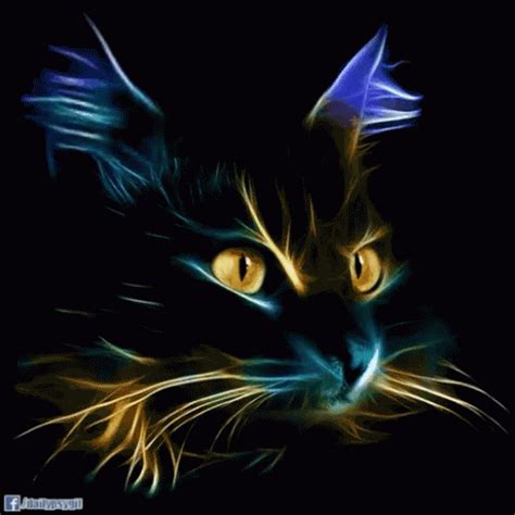 Neon Multicolor Kitty Neon Kitty Gif GIF - NeonMulticolorKitty NeonKittyGif - Discover & Share GIFs