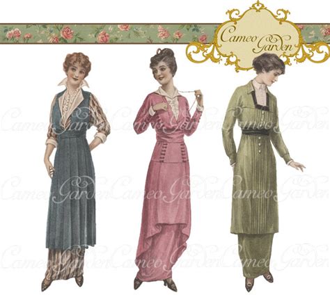 Vintage Digital Clipart Vintage Ladies Clip Art for Scrapbooking ...