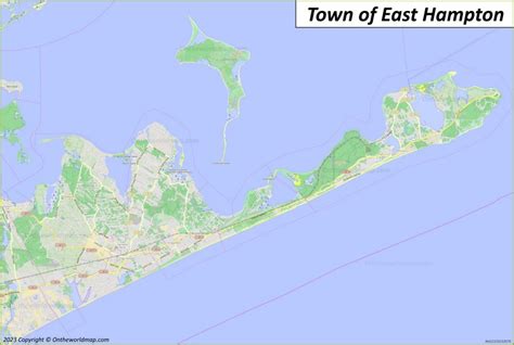 East Hampton Map | The Hamptons, Long Island, New York, U.S. | Discover Town of East Hampton ...