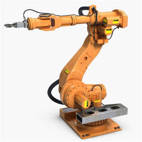 3d industrial robot arm 1 model