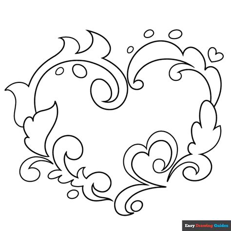 Printable Coloring Pages Of Hearts