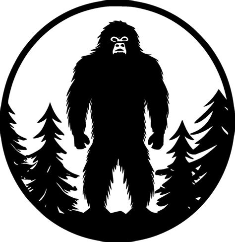 Bigfoot - Black and White Isolated Icon - Vector illustration 26708636 Vector Art at Vecteezy