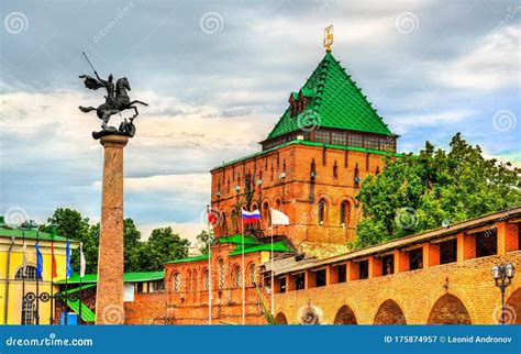 Dmitrievskaya Tower of Nizhny Novgorod Kremlin in Russia Stock Image ...