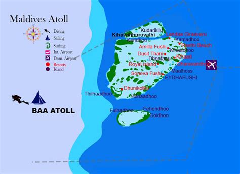 Maldives Map Baa Atoll - Travel Destination and tips