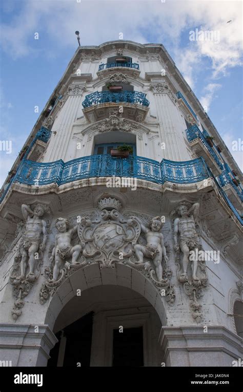 White-washed colonial architecture in Algiers,capital of Algeria,Africa ...