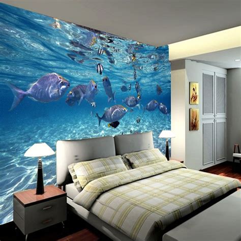 Image result for underwater wall bedroom | Wallpaper walls bedroom, 3d ...