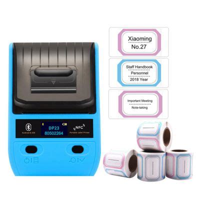 DeTonger DP23 2 Inch Mobile Label Printer Handheld Label Maker QR Code Label Sticker Printer ...