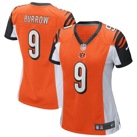 Women's Nike Joe Burrow Orange Cincinnati Bengals Alternate Player Game Jersey