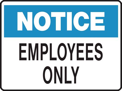 Employees Only Sign Free Printable - Printable Word Searches