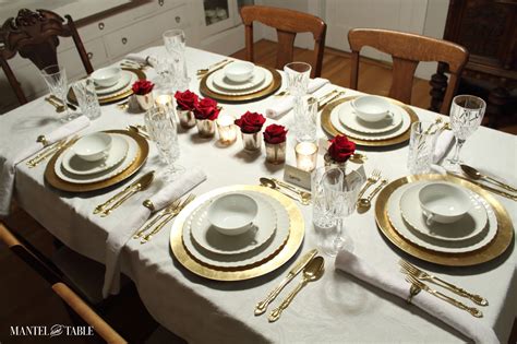How to Set a Beautiful Formal Table - It's Easy! - Mantel and Table