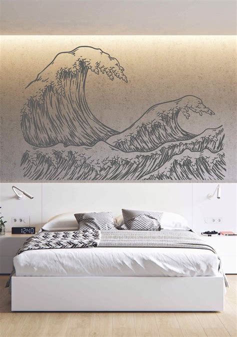 Ocean Wave Wall Decals Sticker Ocean Beach Wall Stickers adik3422 in 2021 | Wall decal sticker ...