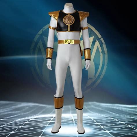 Anime-Kyoryu-Sentai-Zyuranger-White-Black-Golden-Cosplay-Costume-White ...