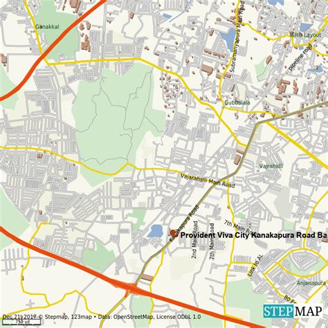 StepMap - Provident Viva City Kanakapura Road Bangalore - Landkarte für ...