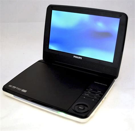 Philips PD9000/37 9" LCD Widescreen Portable DVD Player White/Blk car ...