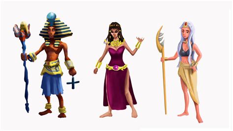 ArtStation - Character design for Egypt Tale