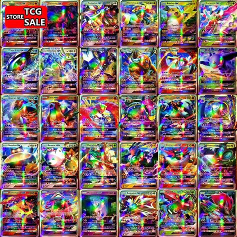 Pokemon GX/MEGA Game Battle No Repeat Shining Cards - 20/60/100/200 PCS - The World of Pokémon