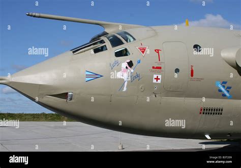 close up of nose and cockpit of victor jet bomber Stock Photo - Alamy