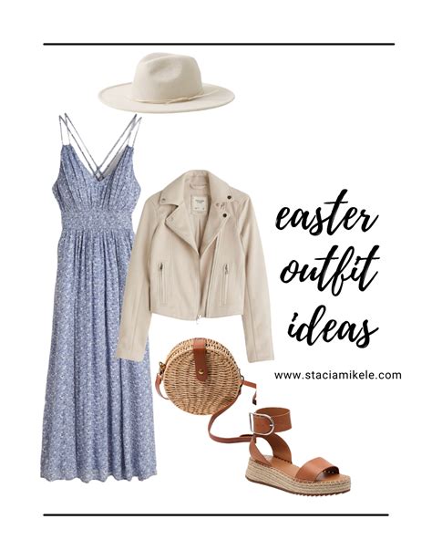 Easter 2021 outfit ideas - maxi dress | Cream leather jacket, Outfits, Cute easter outfits