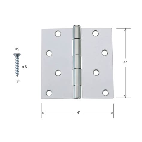 ReliaBilt 4-in Gloss Mortise Door Hinge in the Door Hinges department at Lowes.com