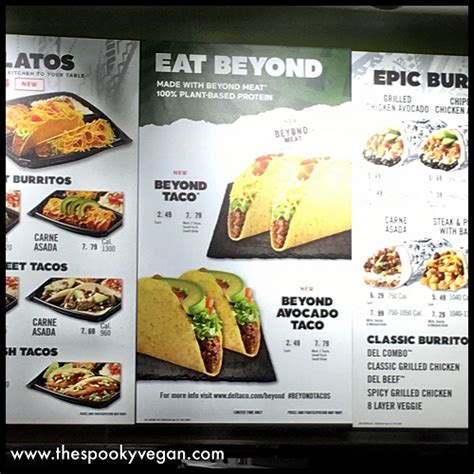 The Spooky Vegan: Vegan Beyond Avocado Taco from Del Taco