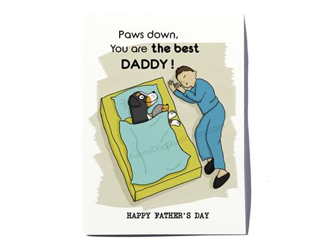 Funny Father's Day Card for Dog Dad the Best Dog Dad Card Dog Daddy Card - Etsy