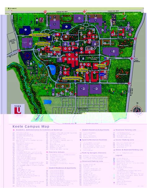 York University Keele Campus Map