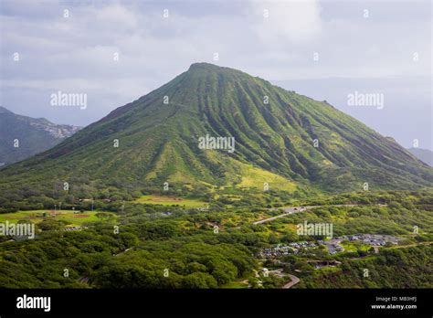 Koko Head Crater Mountain Hike Stock Photo - Alamy