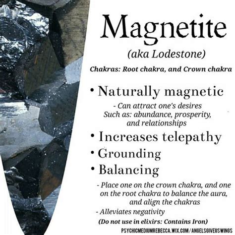 Magnetite | Crystals healing properties, Crystals, Spiritual crystals