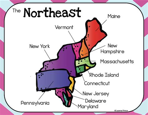 Northeast Usa States And Capitals