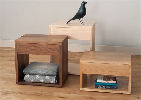 Cube | Modern Bedside Drawer Table | Natural Bed Company