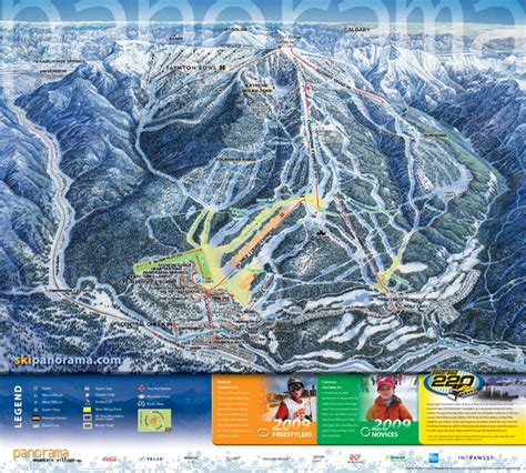 Panorama Mountain Village Ski Trail Map • mappery