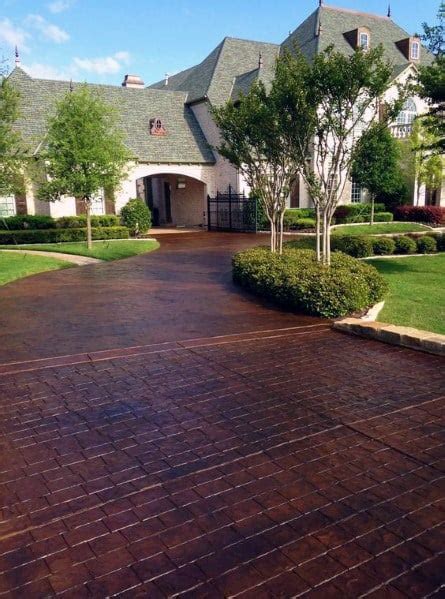 Top 50 Best Concrete Driveway Ideas - Front Yard Exterior Designs