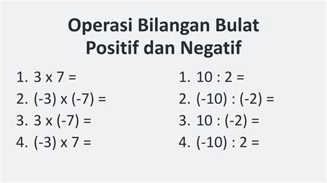 35 Contoh Soal Bilangan Bulat Kelas 6 Beserta Pembahasan dan Kunci Jawabannya