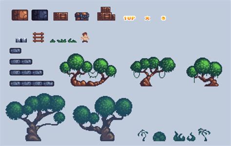 Forest Pixel Art Tileset