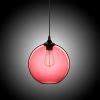 (In Stock) Modern Minimalist Glass Pendant Light Globe Pendant with 1 Light Dull Red Color ...