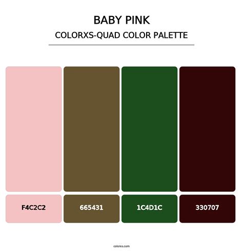 Baby Pink color palettes - colorxs.com