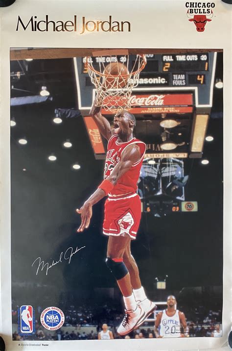 Vintage Michael Jordan 1980s Sports Illustrated Poster - Etsy